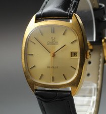 1971 Near MINT OMEGA De Ville 32mm 162.045 Automatic Cal.1002 Gold Uomo Vintage