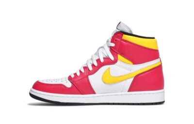 US 9 EU 42,5 AIR JORDAN 1 RETRO HIGH OG LT FUSION REDBLACK-WHITE ***NEU***