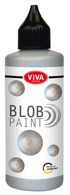 (105,22 /1l) Blob Paint Farbe Silber Metallic in 90ml von Viva Decor