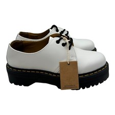 Dr Martens 1461 Quad Derby Oxford Shoes Size Women's 10 Men's 9 White Leather