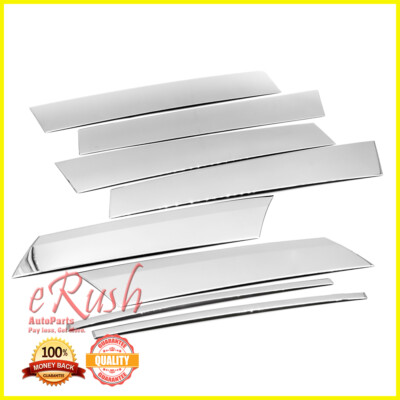 FOR 2013-2016 MAZDA CX-5 CX5 CHROME B-PILLAR 8PCS PILLAR POST STAINLESS STEEL US