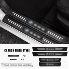 4pcs For Bmw Accessories Car Door Plate Sill Protector Scuff Entry Guard Cover 