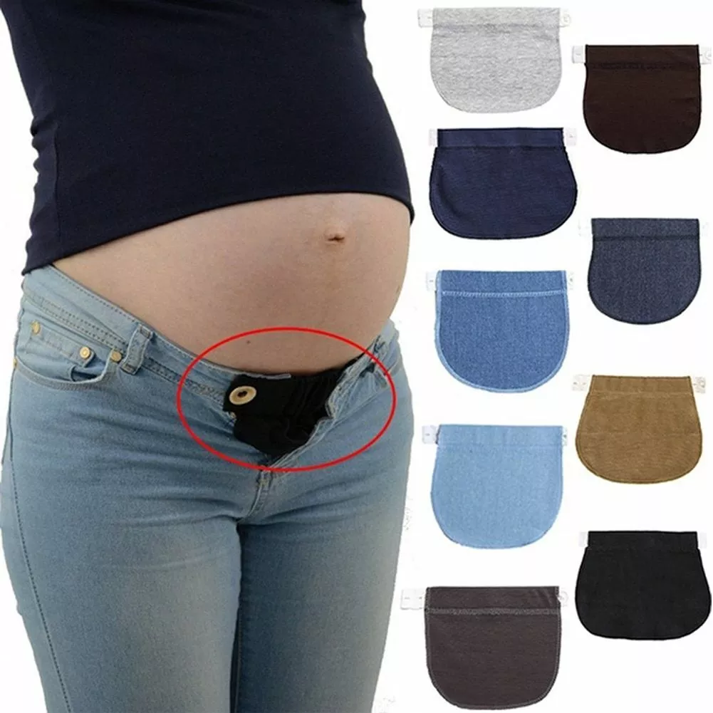 Pants Extended Buttons Maternity Accessories Belly Band Waist Clothing  Extenders