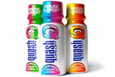 BANG | QUASH - Life Lift & Immune Support, 3oz Shot | Strawberry Blast (12 Pack)