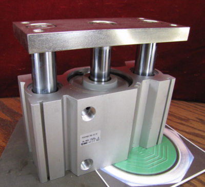 #ad SMC Compact Guided Air Cylinder 50mm Stroke 80mm Bore b145psi MGQM80 50 XC18 $225.00