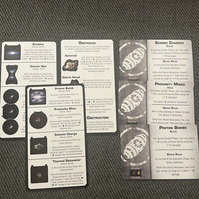 Proximity Mines Proton Bombs Seismic Charges Aces High X-Wing Game promo