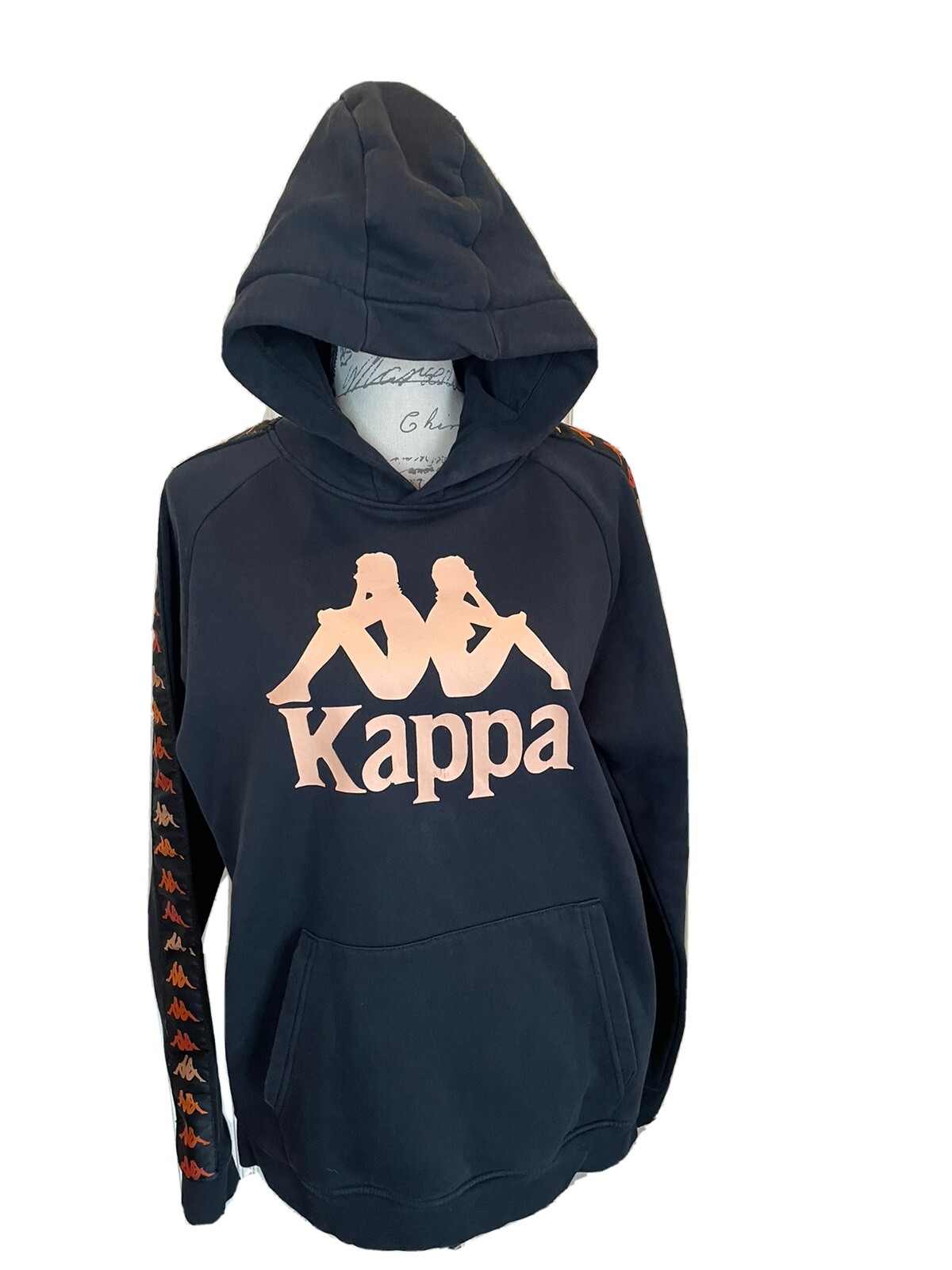 Kappa Womenu0026#039;s Size XL Hoodie Sweatshirt Black *No Drawstring | eBay