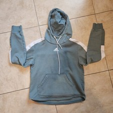 ADIDAS Youth Junior size S Small hoodie with front pouch possible flaw  Unisex