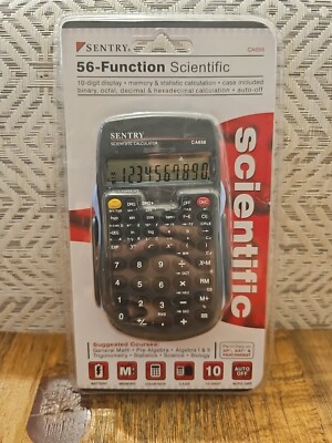 Sentry CA656 Calculator Gray 56-Function Scientific Decimal Hexadecimal Binary