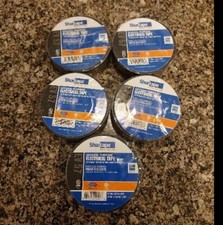 LOT OF 5 - Shurtape 104808 EV 057 UL Listed Electrical Tape, Black 3/4in x 66ft