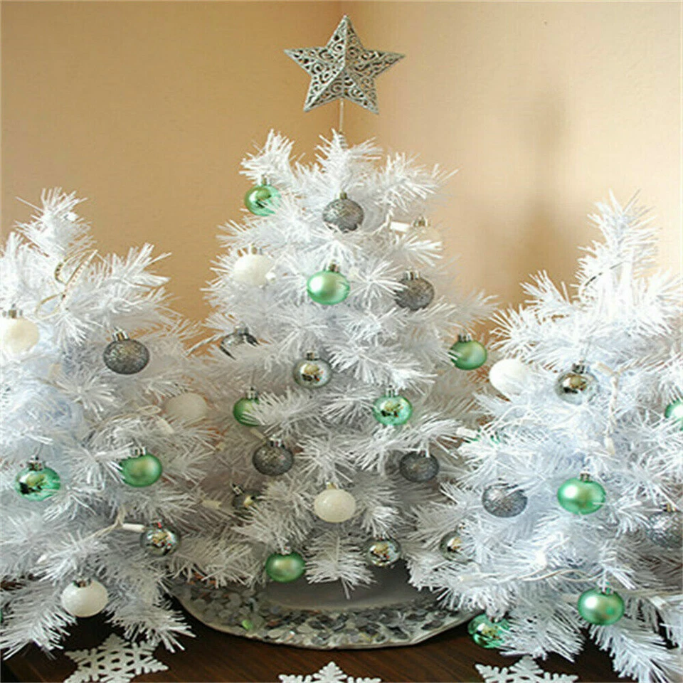 2ft Small Tabletop Christmas Tree Artificial Christmas Tree With Led Light US - Image 3 of 4
