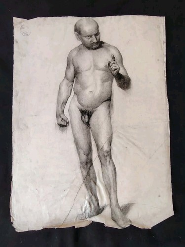 Dessin D'ARTDe Nu Homme Charles Martin SAUVAIGO( 1881-1970) /dessin De Concours. - Imagen 2 de 13