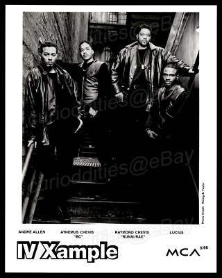 IV XAMPLE R&B Soul New Jack Swing Original B&W Promo Press Photo MCA ...
