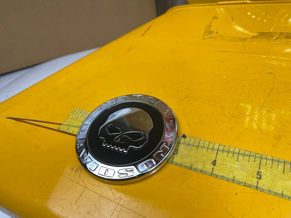 HD OEM Harley 3" inch Willie G Skull Decorative Medallion - Image 4 of 4