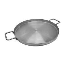 16" Diameter Stainless Steel Flat Comal Griddle Pan Cookware