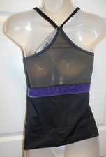 Body Wrappers Black Velvet Purple Camisole Top Ladies Medium 7534
