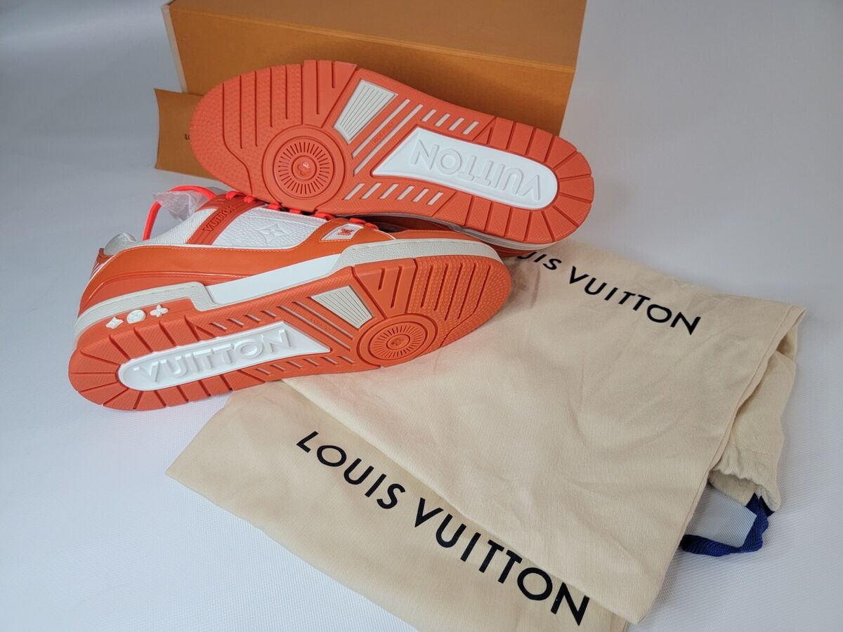 Louis Vuitton Trainer Sneaker Rubber Orange Virgil Abloh For Men