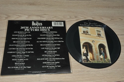 BEATLES something \ come together picture 20° anniversary rare MINT 7" 45RPM - Foto 2 di 2