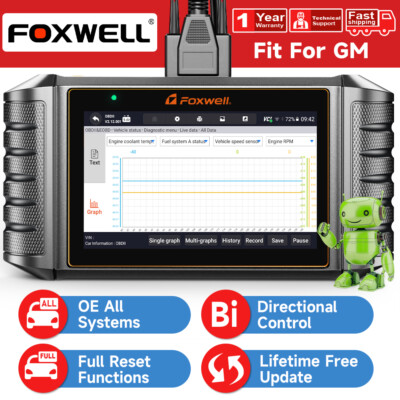 FOXWELL NT710 For GM Bi-directional OBDII Scanner Diagnostic ABS Ecu Coding TPMS
