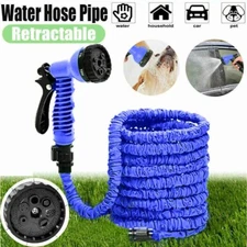 Expanding Expandable Flexible Garden Water Hose w Spray Nozzle 25, 50, 75, 100ft