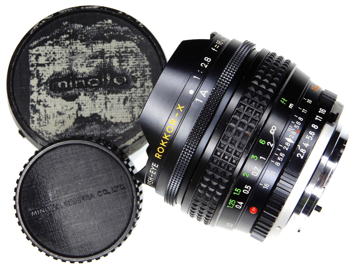 Minolta 16mm fisheye (Minolta 16mm MC Fish-Eye Rokkor-X Minolta 16mm fisheye (Minolta 16mm MC Fish-Eye Rokkor-X