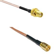 RG316 SSMA Female to SMB FEMALE RF Cable Rapid-SHIP LOT