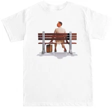 FORREST GUMP FUNNY HUMOR MOVIE FILM HANKS CLASSIC RETRO LEGEND 90S MEME T SHIRT