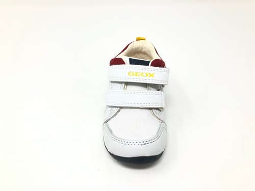 Scarpa da bambino primo passo strappo bianca in pelle estiva Geox EACH (B020BB) - Picture 4 of 5