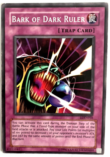 lod yugioh card list Bark Of Dark Ruler LOD-010 Yu-Gi-Oh! Card Moderate Play 1st Edition
