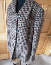 New Elvi Wool Blend Smart Boucle Textured Tweed Look Jacket Size 24