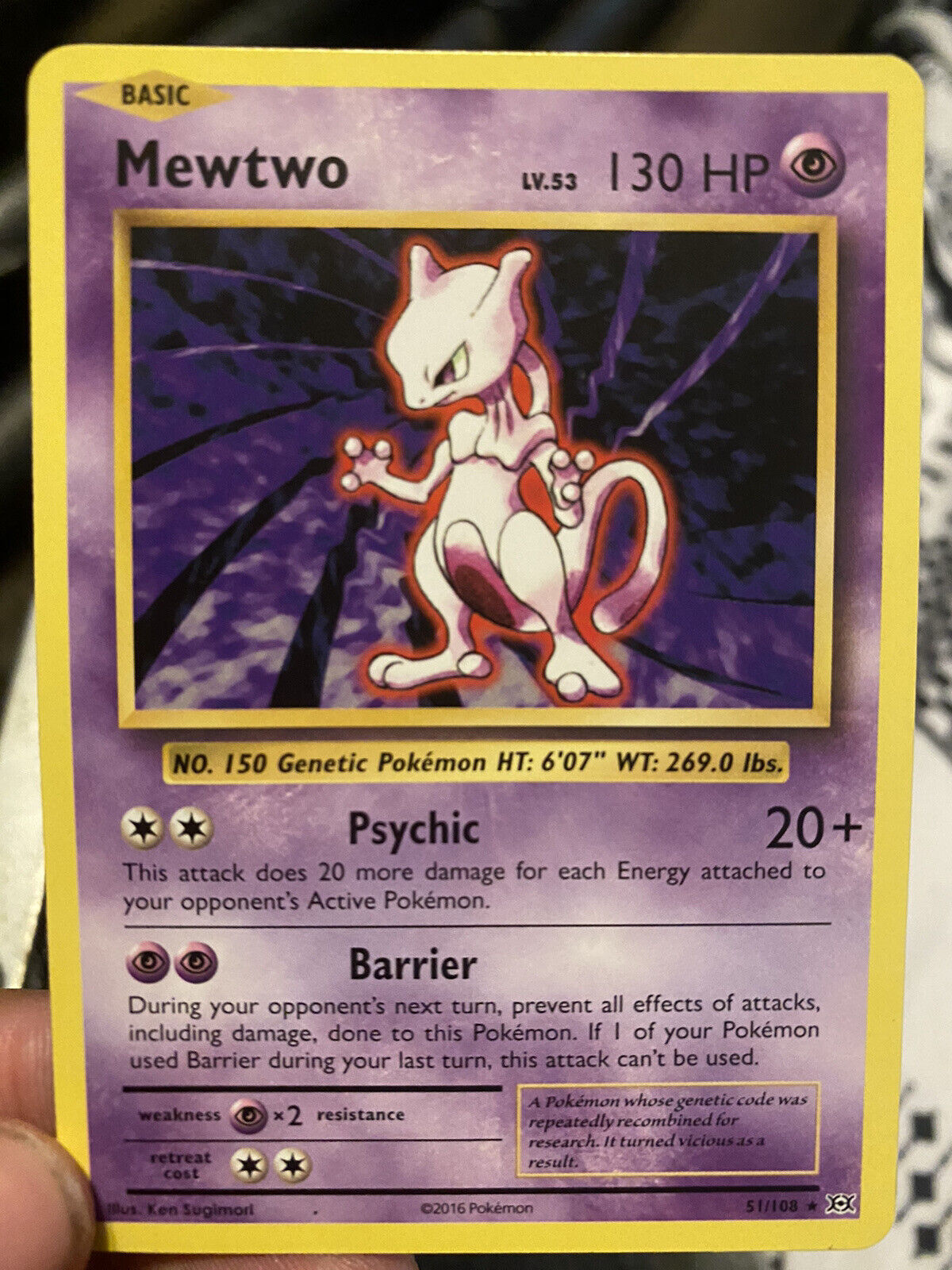 Pokemon TCG - (Rare Holo) - Mewtwo LV.53