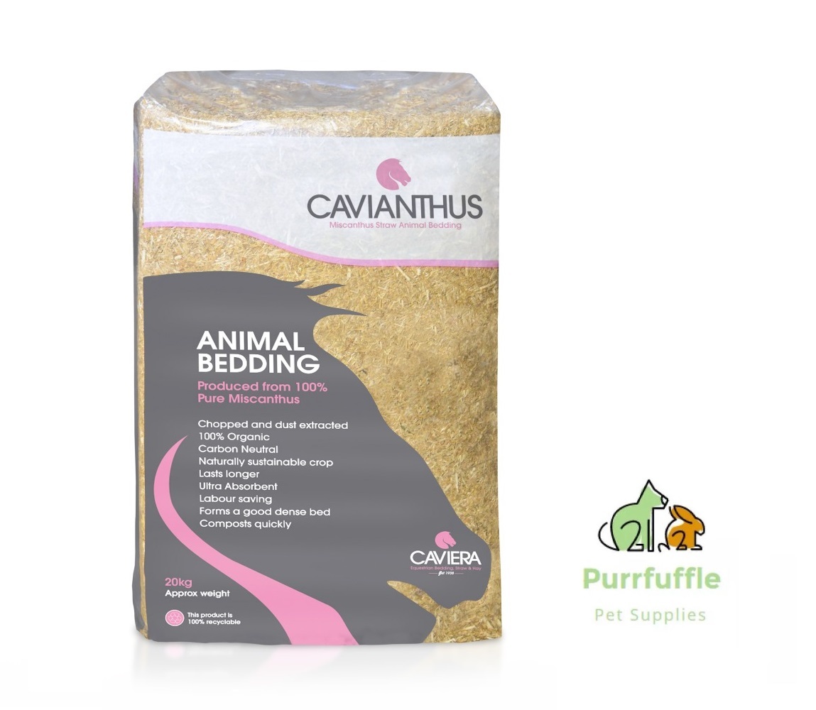 20KG CAVIERA CAVIANTHUS MISCANTHUS STRAW ORGANIC ANIMAL HORSE EQUINE