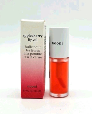 NOONI Korean Vegan Appleseed Lip Oil, Plumping Hydrate Revitalizing for Dry Lips