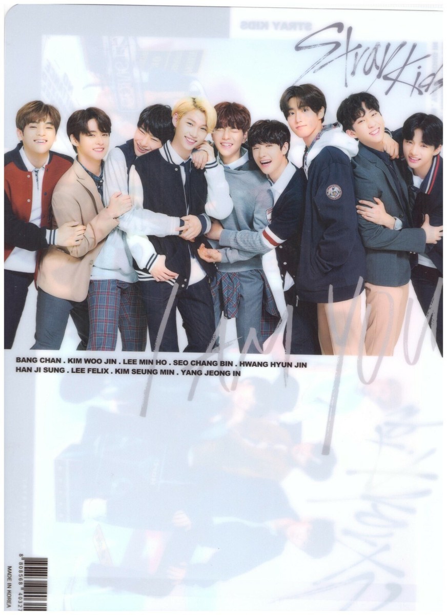 5P StrayKids Document Folder Project Pocket File (A4 Size) K-POP