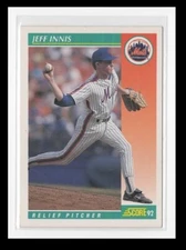 1992 Score #327 Jeff Innis - NM Baseball Card Relief Pitcher Fast Shipping