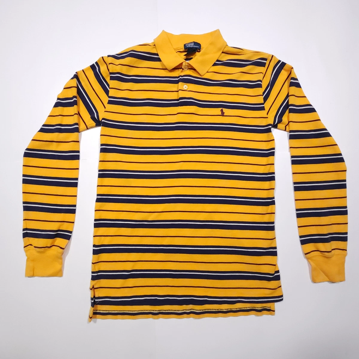 ralph lauren yellow long sleeve polo
