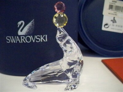 SWAROVSKI SEAL PLAYING 622526 MIB COA | eBay