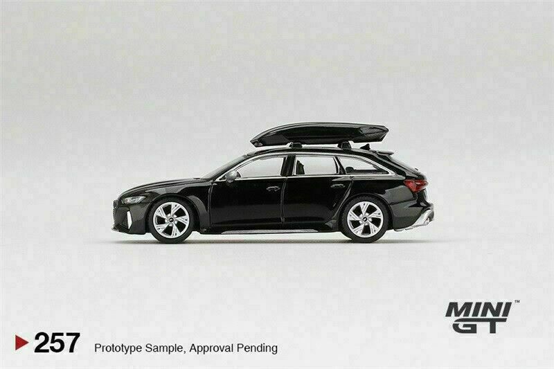 ミニカー MINI GT Audi RS 6 Avant Mythos Black MINI GT 1:64 Audi RS 6 Avant Mythos Black Metallic Model Car
