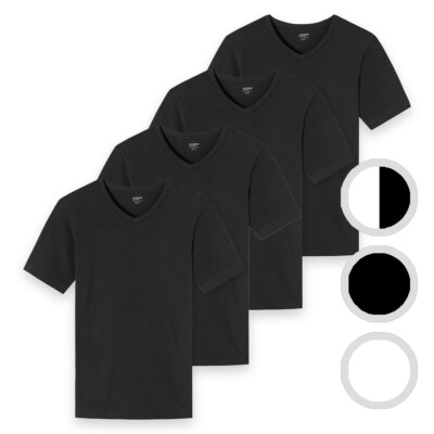 uncover by Schiesser - Herren - Unterhemd / Shirt Kurzarm - 4er Pack