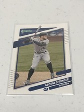 2021 Donruss Baseball Base #159 George Springer Houston Astros SB1