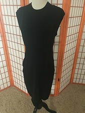  Womens Vince Camuto Stretch Black Dress Sz M Medium