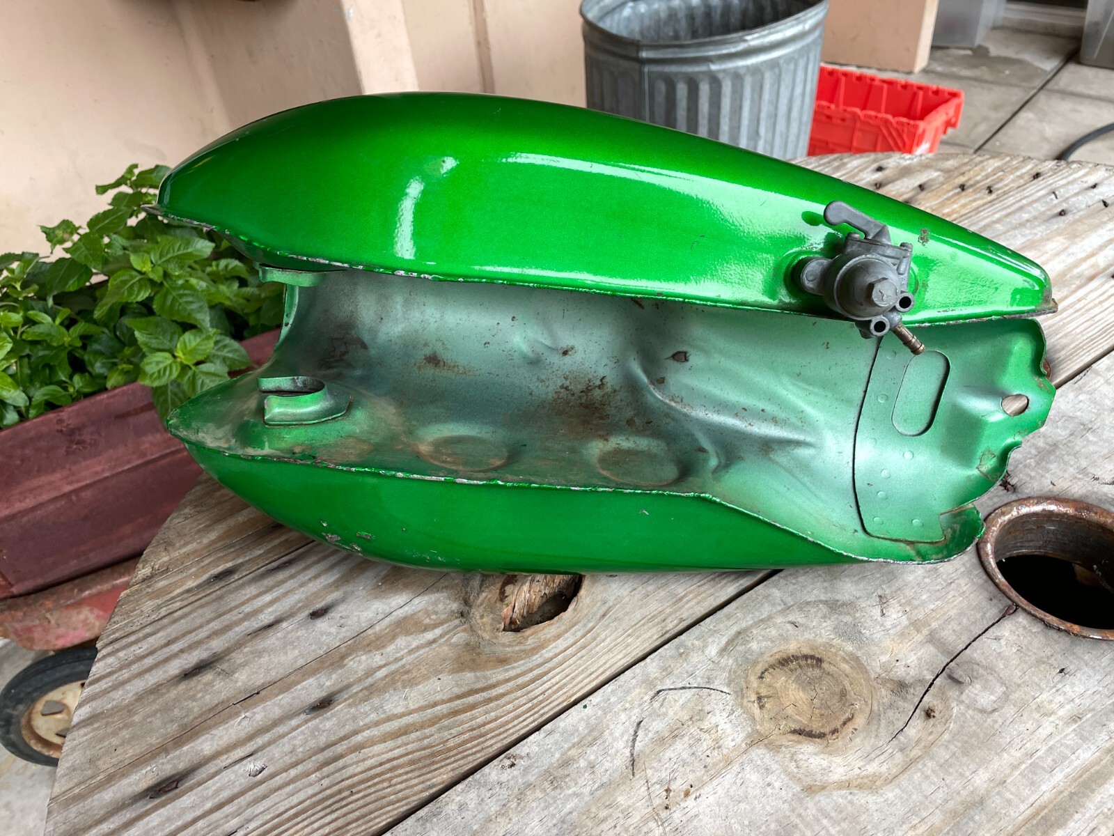 1971 Honda SL125 K0 Gas Tank Candy Emerald Green Original Paint HM331