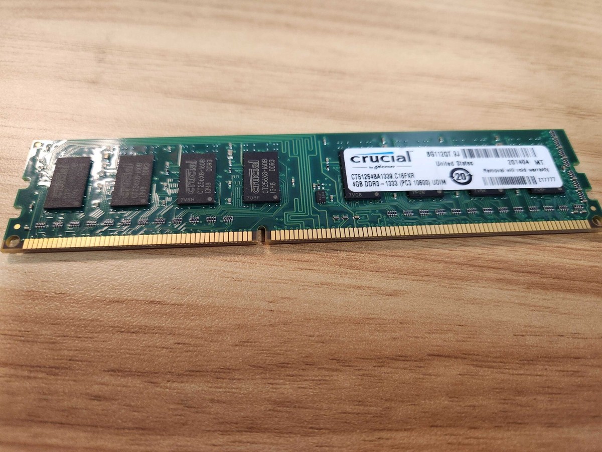 Crucial 4gb Ddr3 Dimm 4gb 1333mhz Ddr3 Ram Ct51264ba1339 4GB