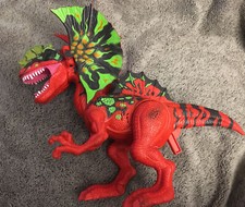 CHAP MEI DINO VALLEY DILOPHOSAURUS 10" DINOSAUR EYES LIGHT SOUNDS WORKS