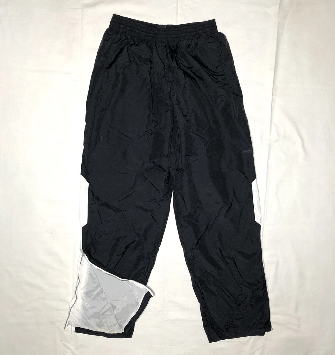 Nike Black And White Windbreaker Wind Pants Warmup Exercise Lounge