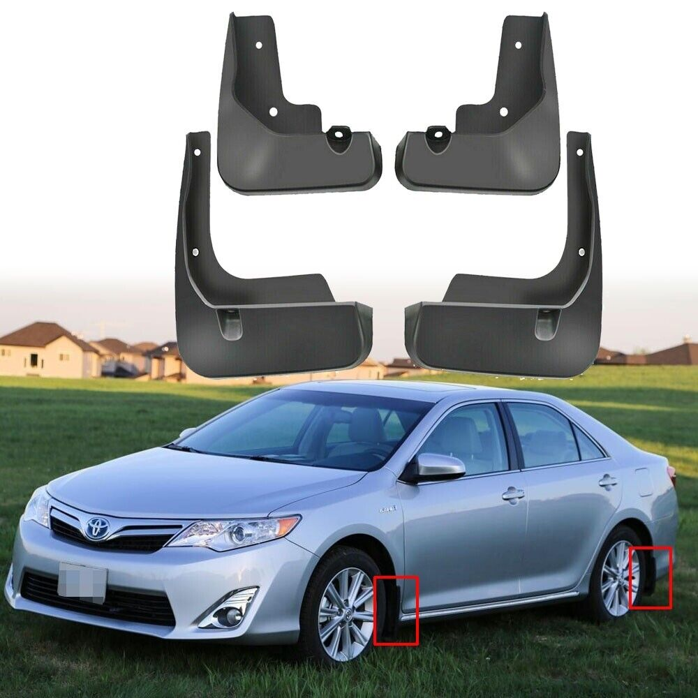 4x Front Rear Splash Mud Guards Flaps For 2012-2014 Toyota Camry Sedan 4 Door