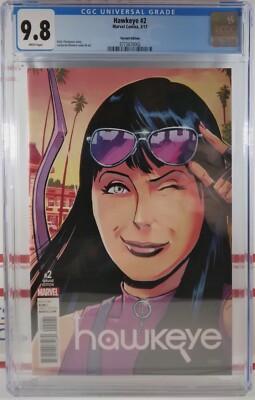   CGC 9.8 HAWKEYE #2 LEONARDO ROMERO 1:25 VARIANT KATE BISHOP 1st JONNY WATTS