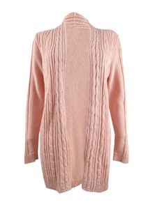 petite cable knit cardigan