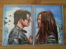 AOJ X MEN SKETCH CARD BY JONATHAN D GORDON 