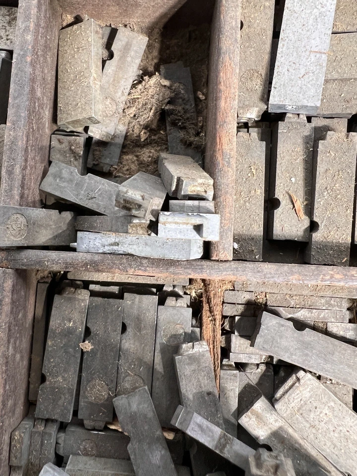 Mixed Lot Letterpress Type Metal Printing Block Antique Alphabet numbers - Image 2 of 4